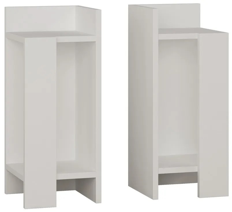 Măsuță de pat Elos White, 2 buc