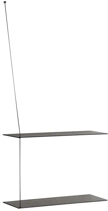 Poliță "Stedge", 60 x 22 cm, 4 variante - Woud Variantă: stejar negru