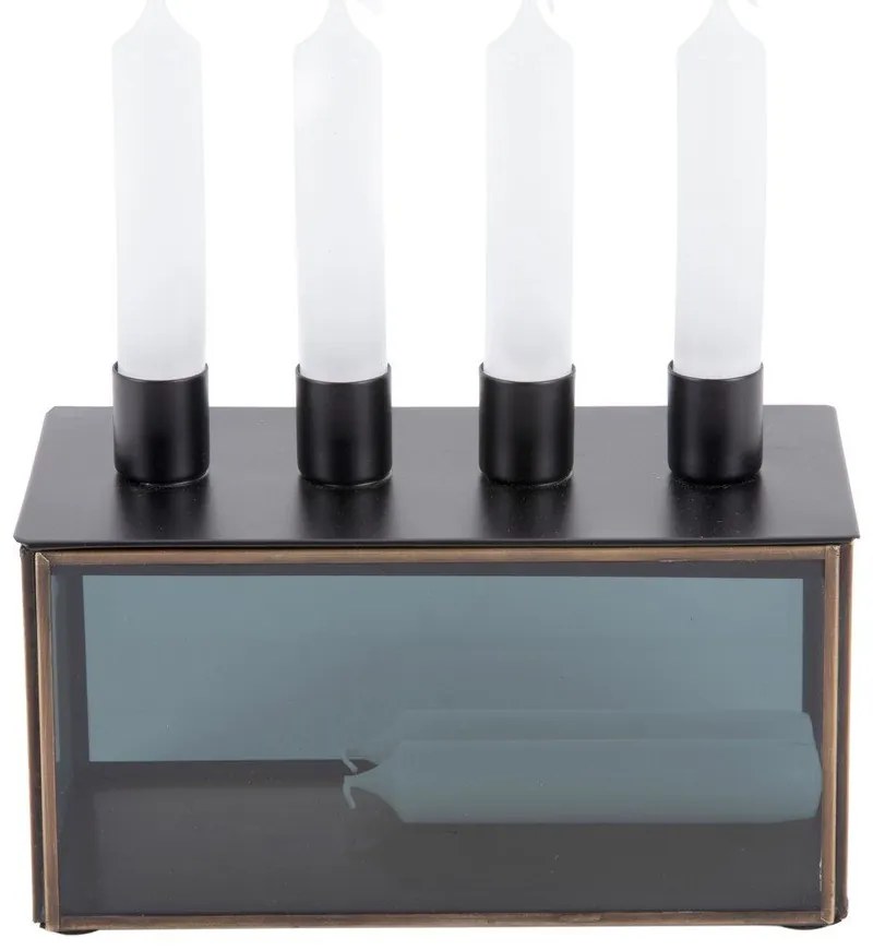 Sfeșnic din sticlă Boxed Rectangle – PT LIVING