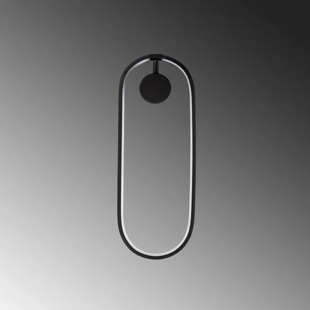 Aplică de perete neagră LED Can – Opviq lights