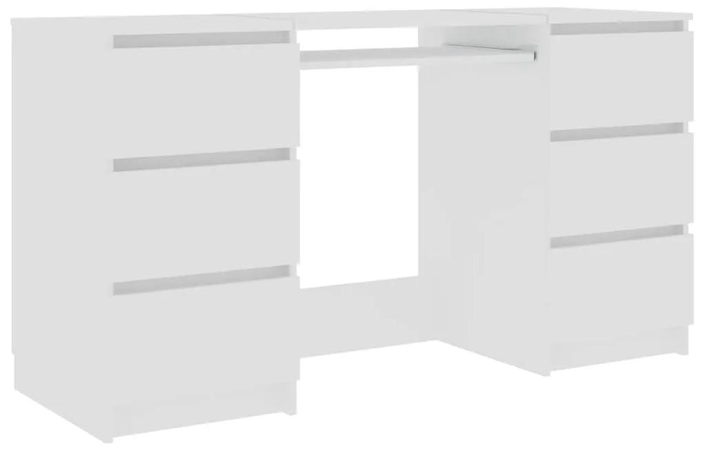Birou de scris, alb, 140 x 50 x 77 cm, PAL Alb