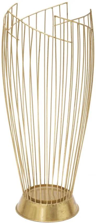 Suport umbrele auriu din metal, ∅ 28 cm, Fashion Mauro Ferretti