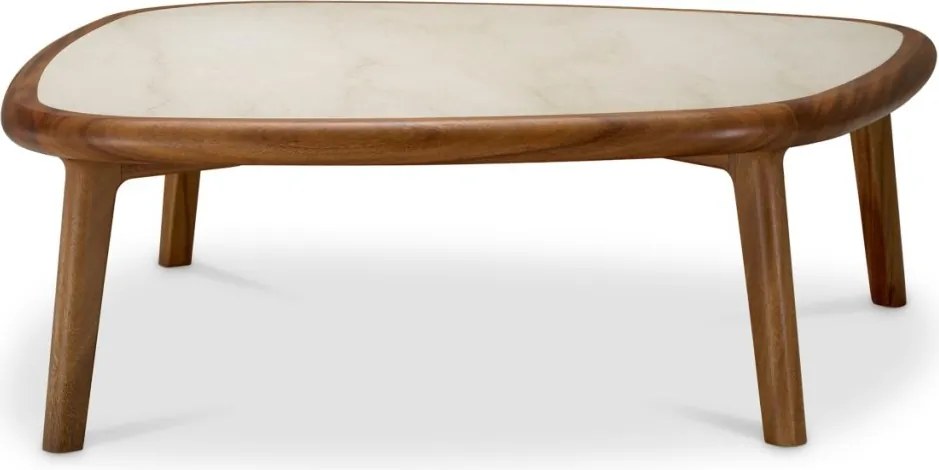 Masuta de cafea LUX, Marmura, Lemn, Wilma