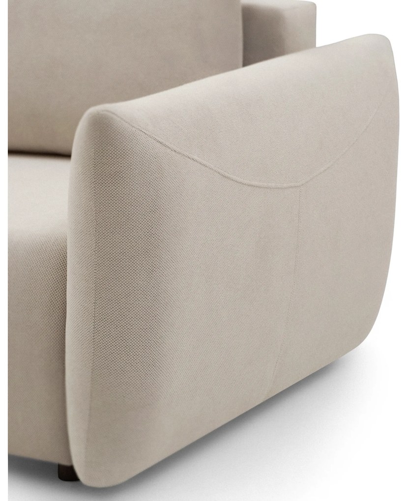 Canapea extensibilă Calma - material tricotat bej Curio 09
