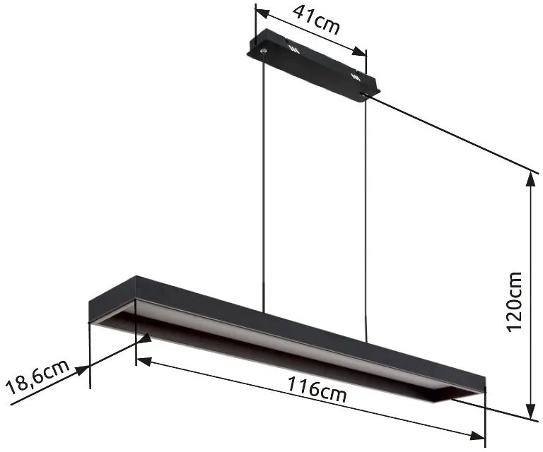 Lustra LED dimabila cu telecomanda SOLA