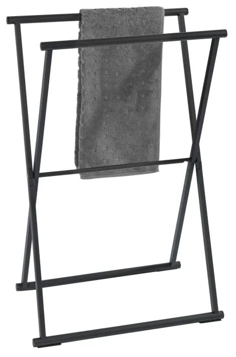 Suport pliabil pentru prosoape Wenko Lava, negru