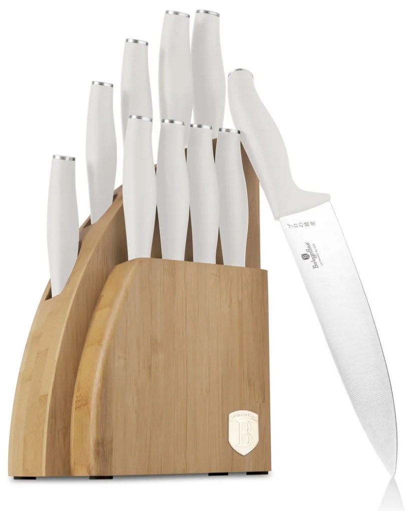 Set cutite 10 piese cu suport bambus Sahara Berlinger Haus BH 3121