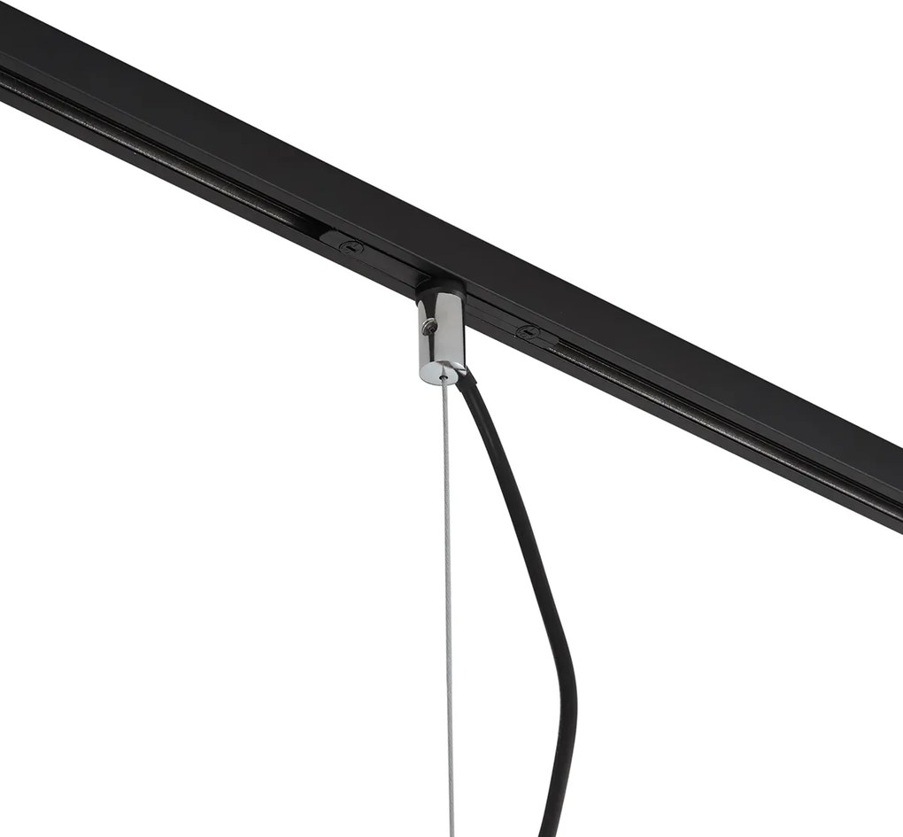 Lampă suspendată de designer crom închis pentru sistem de șină monofazat - Slimline Sara