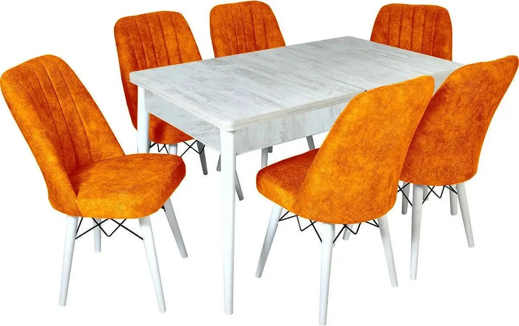 Scaun living tapitat Valentina mustar Homs