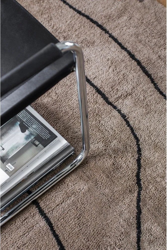 Covor maro lavabil din bumbac 140x200 cm Shadow – Mette Ditmer Denmark