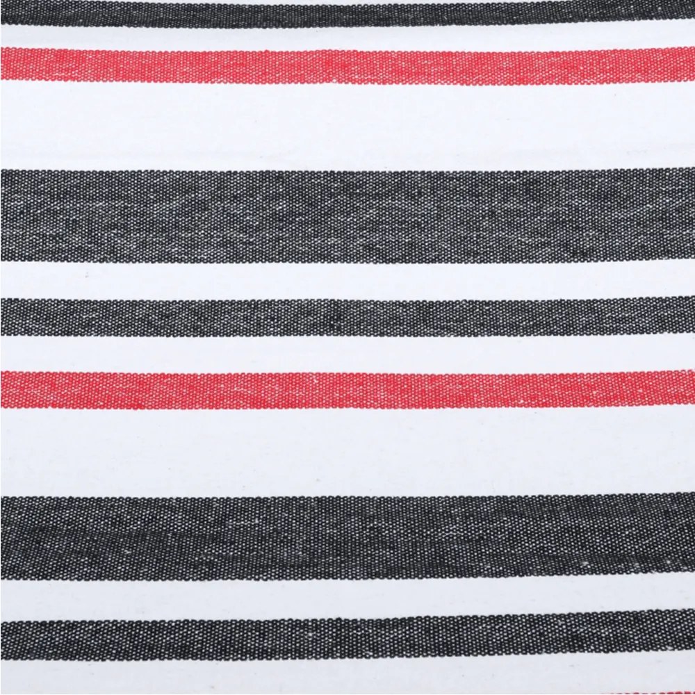Hamac, negru alb rosu model dungi, HAVANA - single