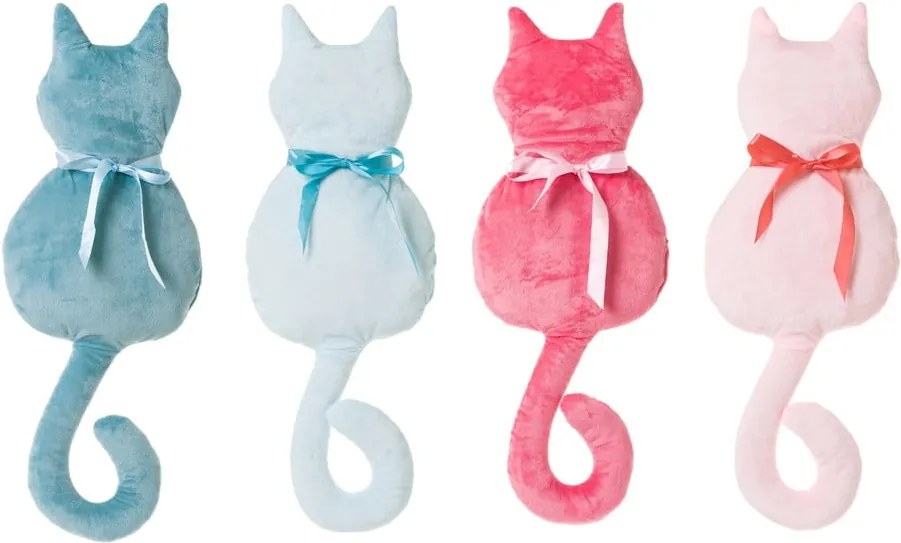 Set 4 perne colorate Unimasa Cat, 38 x 22 cm