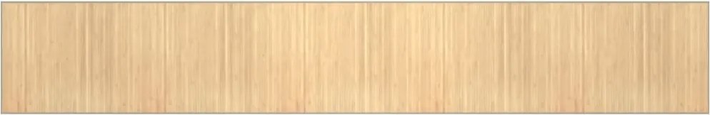 vidaXL Covor dreptunghiular, natural deschis, 80x1000 cm, bambus