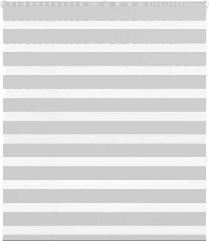 vidaXL Jaluzea tip zebra gri deschis lățime țesătură 115,9cm poliester