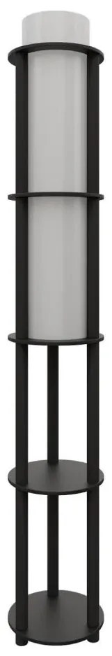Lampă de podea cu polițe NOTO, 1xE27/40W/230V, neagră