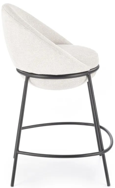 Scaun de bar tapitat H118 bej