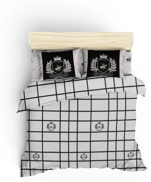 Lenjerie de pat cu cearșaf BHPC Rebecca, 200 x 220 cm