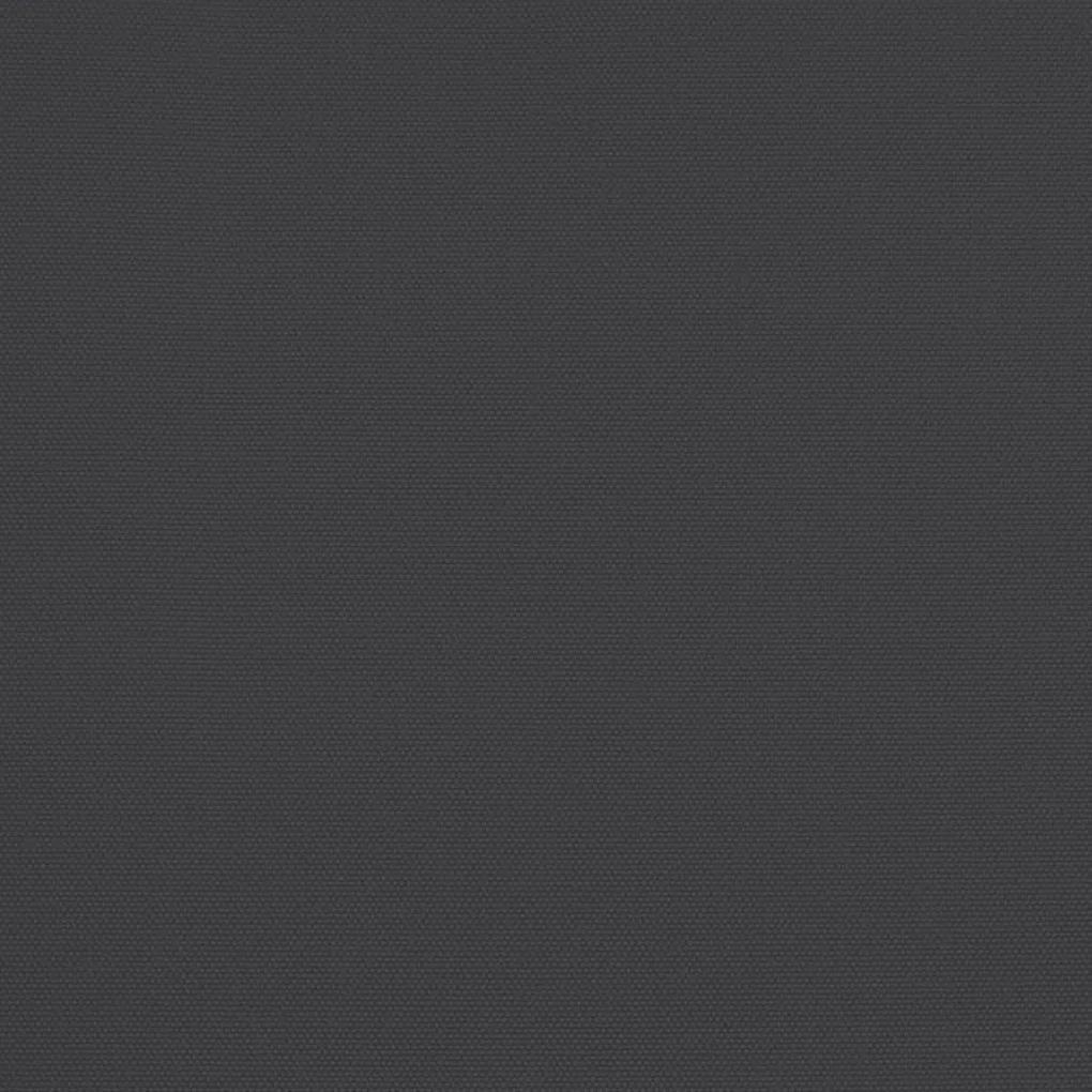 Umbrela de balcon tija aluminiu negru 270x135x245cm semicerc Negru