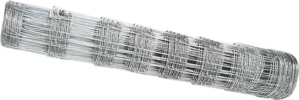 vidaXL Gard pentru câmp Argintiu 25 x 0,8 m Oțel galvanizat