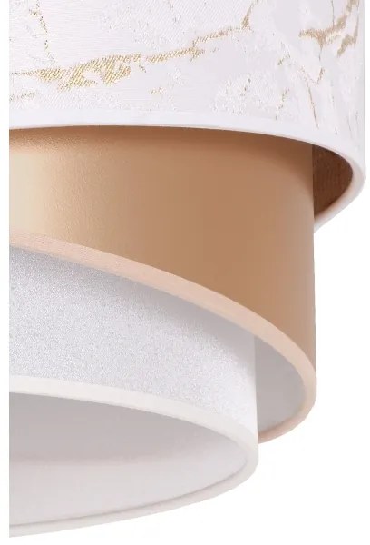 Lustră aplicată Duolla KOBO 1xE27/15W/230V d. 45 cm alb/auriu