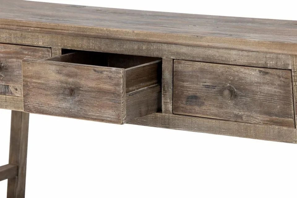 Consola natur, din lemn de pin reciclat, Camden