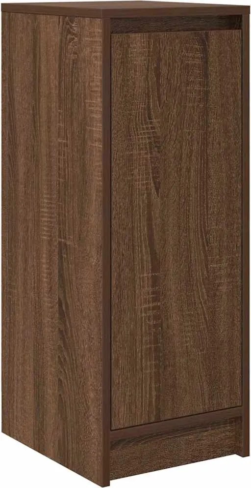 vidaXL Dulap Pantofi Stejar maro 29,5x34x76 cm Lemn prelucrat