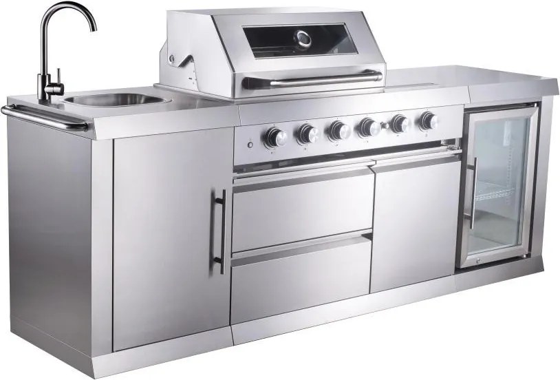 Bucătărie de grădină cu grill și frigider Avenberg TRINITY