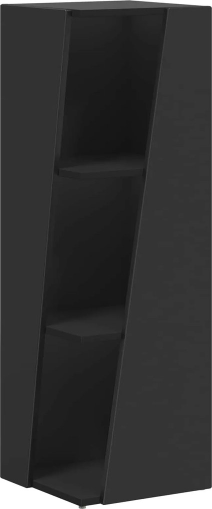 vidaXL Raft lateral Negru 33 x 32 x 100,5 cm Lemn compozit