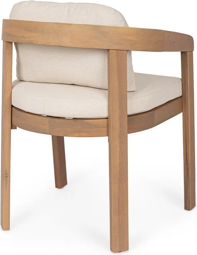 Scaun de grădină în culoare naturală din lemn masiv Pablo – Bizzotto