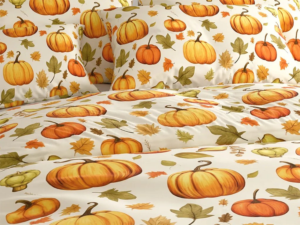 Lenjerie de pat din microfibra AUTUMN PUMPKINS colorate Dimensiune lenjerie de pat: 70 x 90 cm | 140 x 200 cm