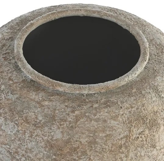 Vaza Prime din metal bej 31.5x38.5 cm