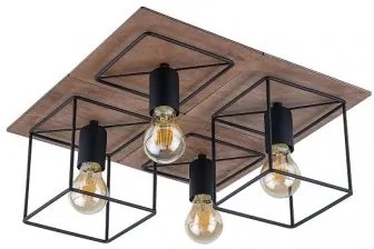 Plafoniera rustica 4 becuri E27 Coba Antique 9044 Nowodvorski