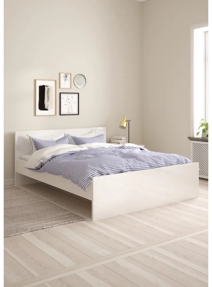 Pat matrimonial alb 160x200 cm Naia – Tvilum