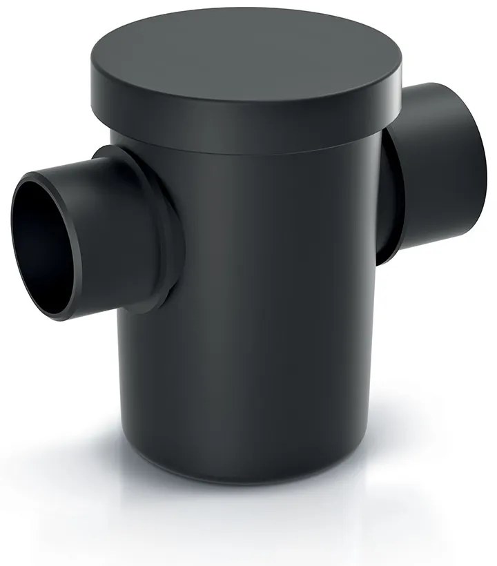 Filtru exterior de murdărie grosieră pentru apă de ploaie, 3 părți, negru