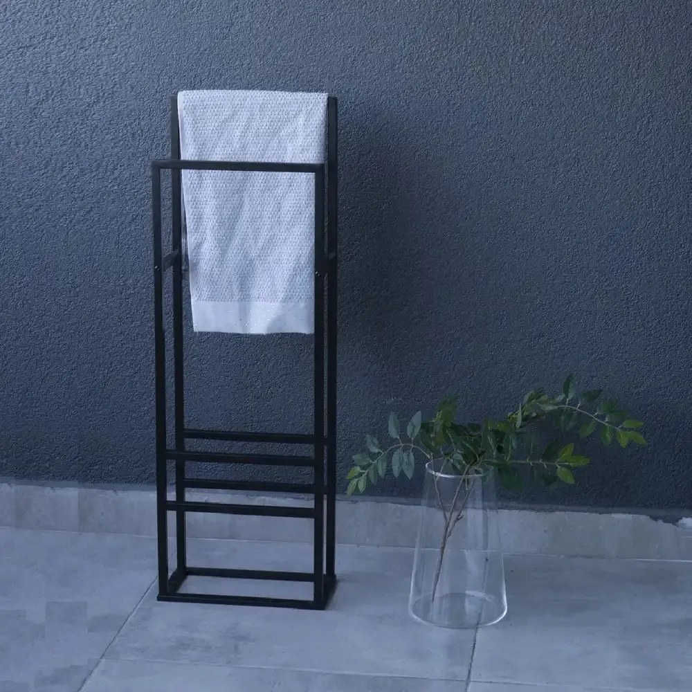 Suport prosop Vella, din metal pentru baie, 90 cm