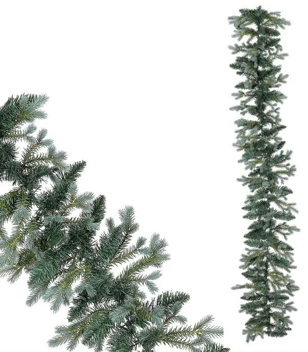 Ghirlanda de Crăciun Brad argintiu, 180 cm, verde