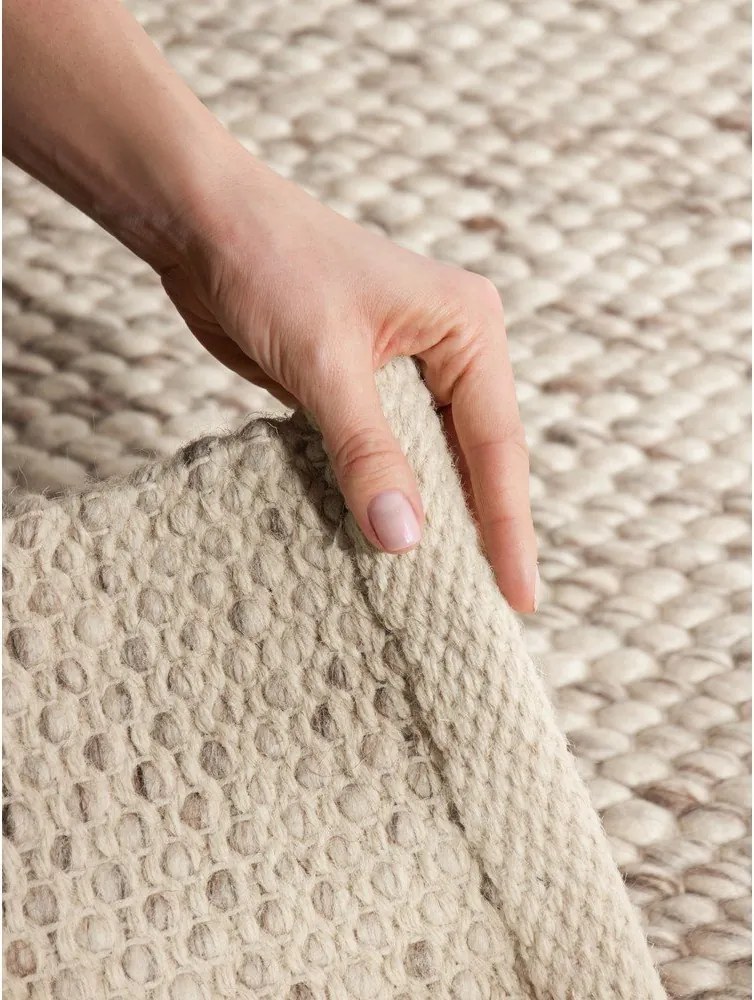Covor bej/în culoare naturală țesut manual din lână 140x200 cm Lyon Beans – Elle Decoration