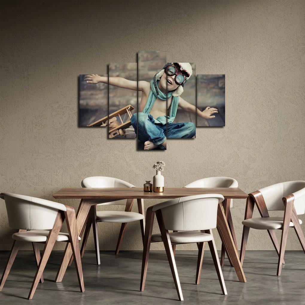 Tablou - Tânăr aviator (150x105 cm)