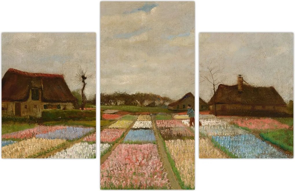 Tablou - Vincent van Gogh, Flower Beds in Holland, reproducere (90x60 cm)