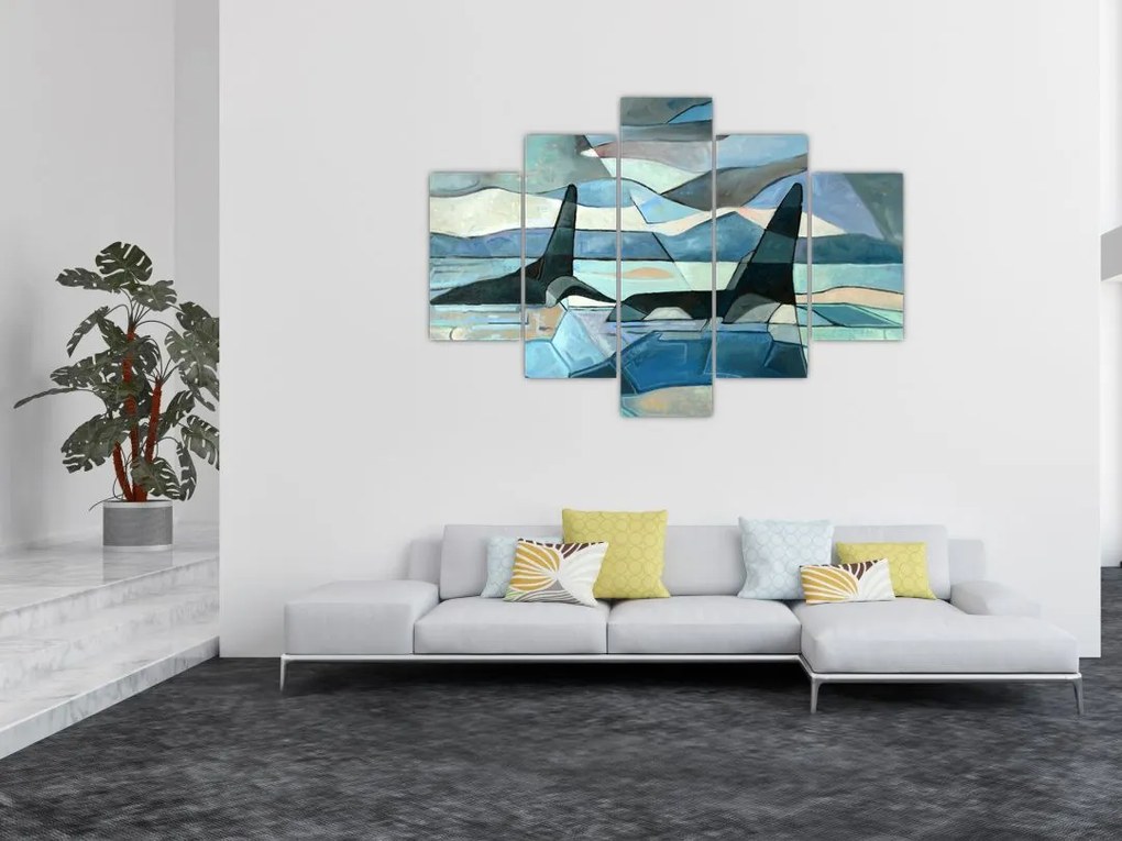 Tablou - Balene (150x105 cm)