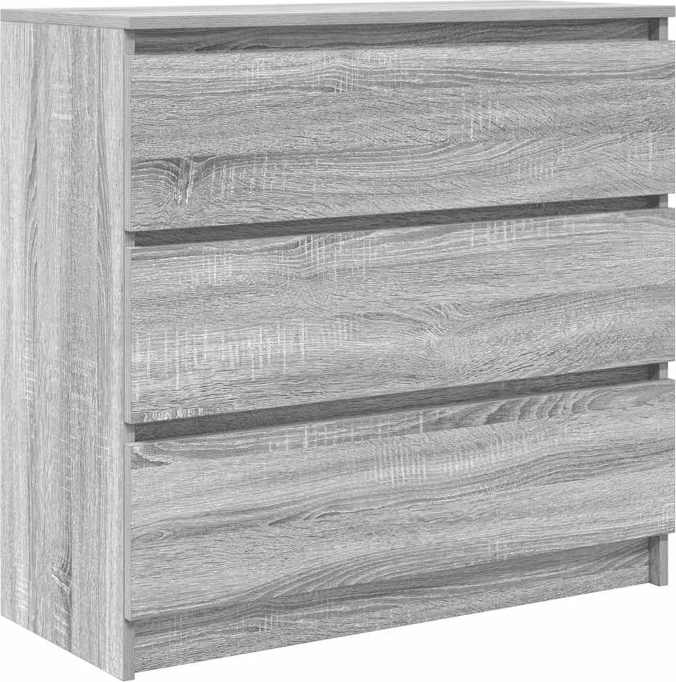 vidaXL Bufetă gri Sonoma 80x35x76 cm Lemn prelucrat