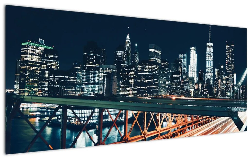 Tablou - Oraș de noapte (120x50 cm)