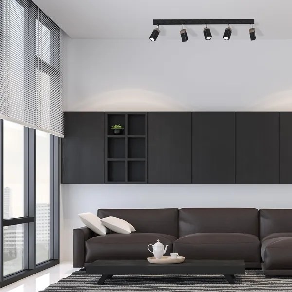 Spot SOLO 5xGU10/MR11/40W/230V negru