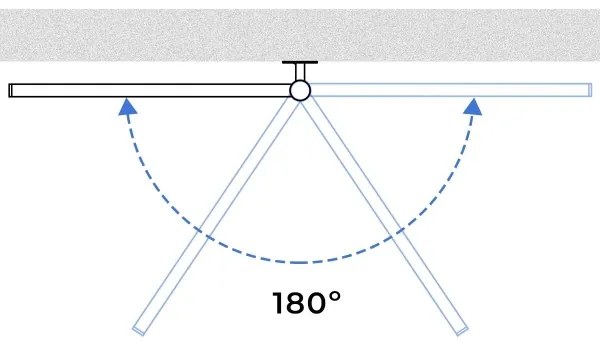 Uscător electric rotativ pentru prosoape ARABESQUE 196W/230V 81,8cm IP44 negru