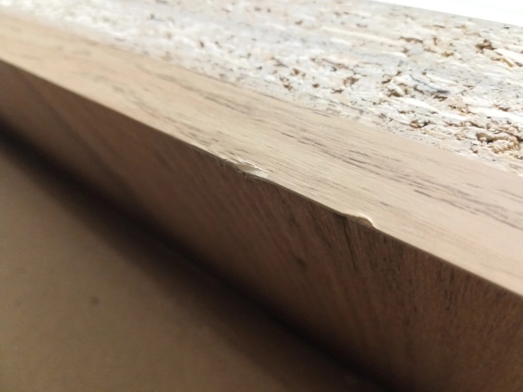 PROMOTIE Masa de sufragerie MADO neagra cu blat decor stejar artisan 120x80cm clasa II