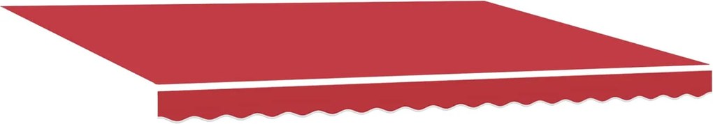 vidaXL Cortina Retractabilă Manual Roșu 450 ×300 cm țesătură