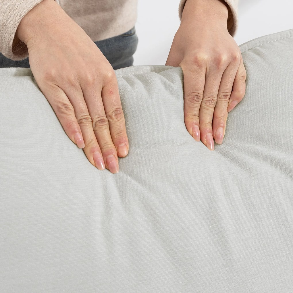 HOMCOM Canapea 2 locuri 146 cm, canapea chenille cu căptușeală în două straturi, pernă cu arcuri, șezut adânc, spătar înalt, alb crem | Aosom Romania