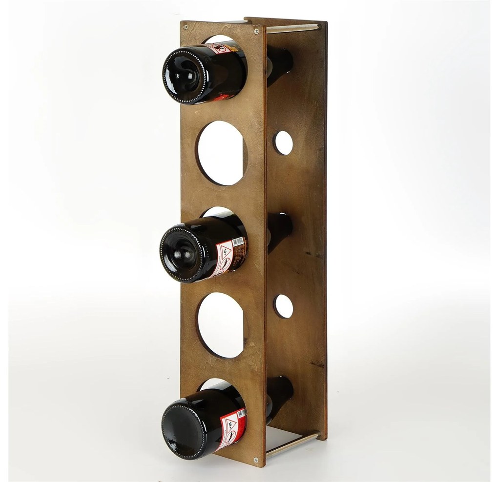 Suport decorativ pentru vin Vanute 7 (Nuc) . 1093690