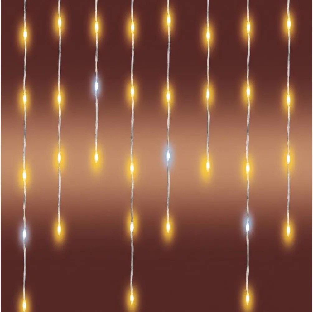 Ghirlandă LED de Crăciun pentru exterior 1200xLED/230V 25x0,56 m IP44 alb cald/alb rece