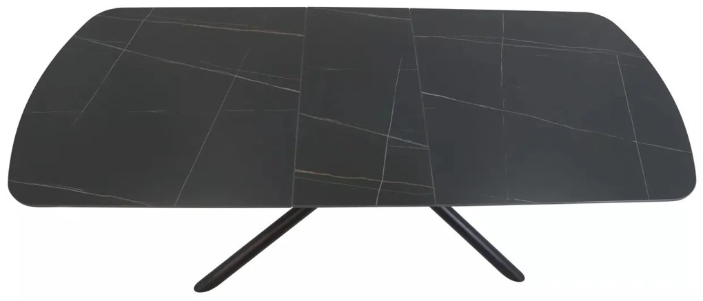 Masa extensibila Vector neagra L160(200)x90 cm